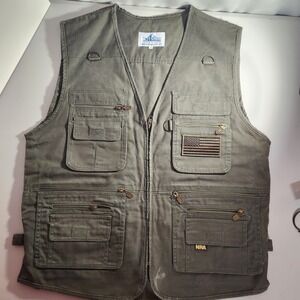 Blue Stone Conceal Carry Olive Green Tactical Vest-Size Med W/NRA‎ On Pocket